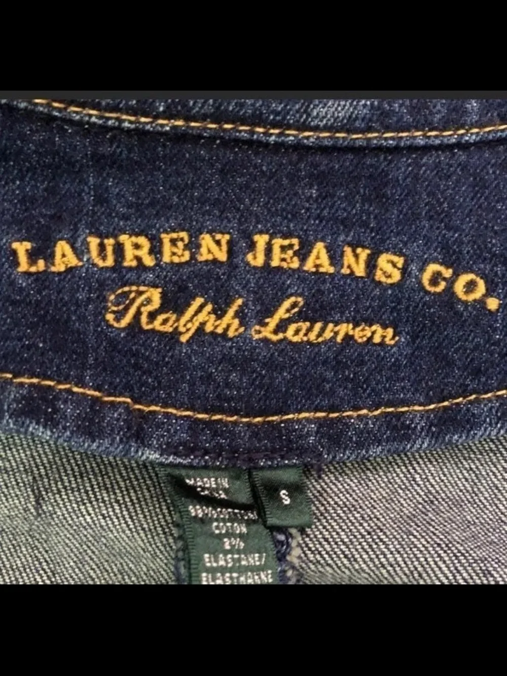 🌹✅Vintage Ralph Lauren Dark Blue Denim Double-Breasted Jacket - Picture 4 of 4